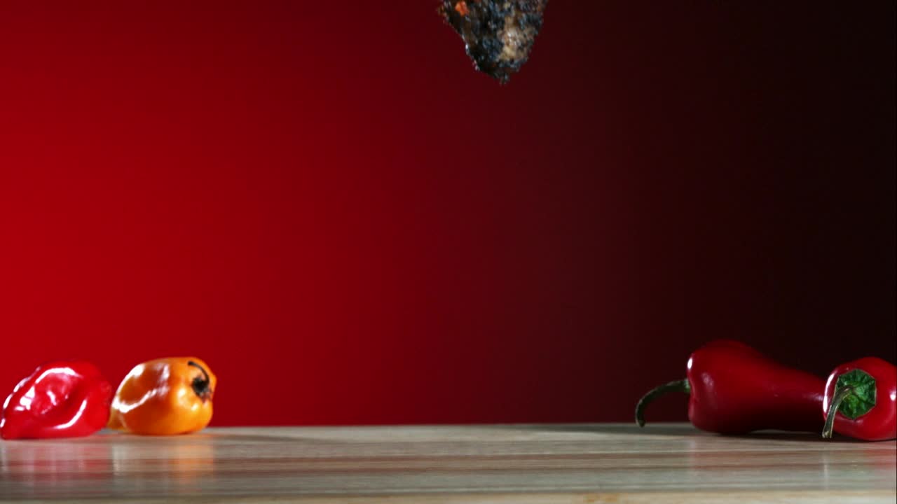 Free Video Stock Smoked Chicken Wings Falling In Slow Motion Live Wallpaper