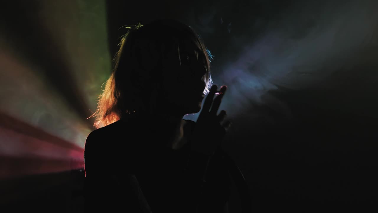 Free Video Stock Smoking In The Dark With A Taillight Live Wallpaper