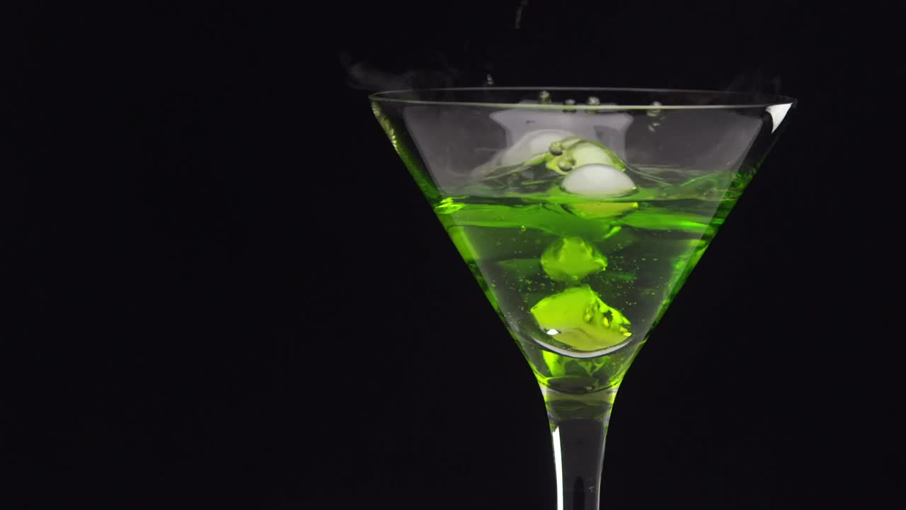 Free Video Stock Smoking Cocktail Glass Live Wallpaper