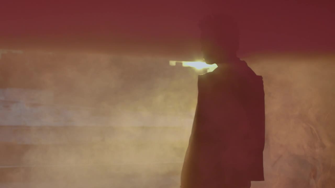 Free Video Stock Smoky Silhouette Of A Man Live Wallpaper