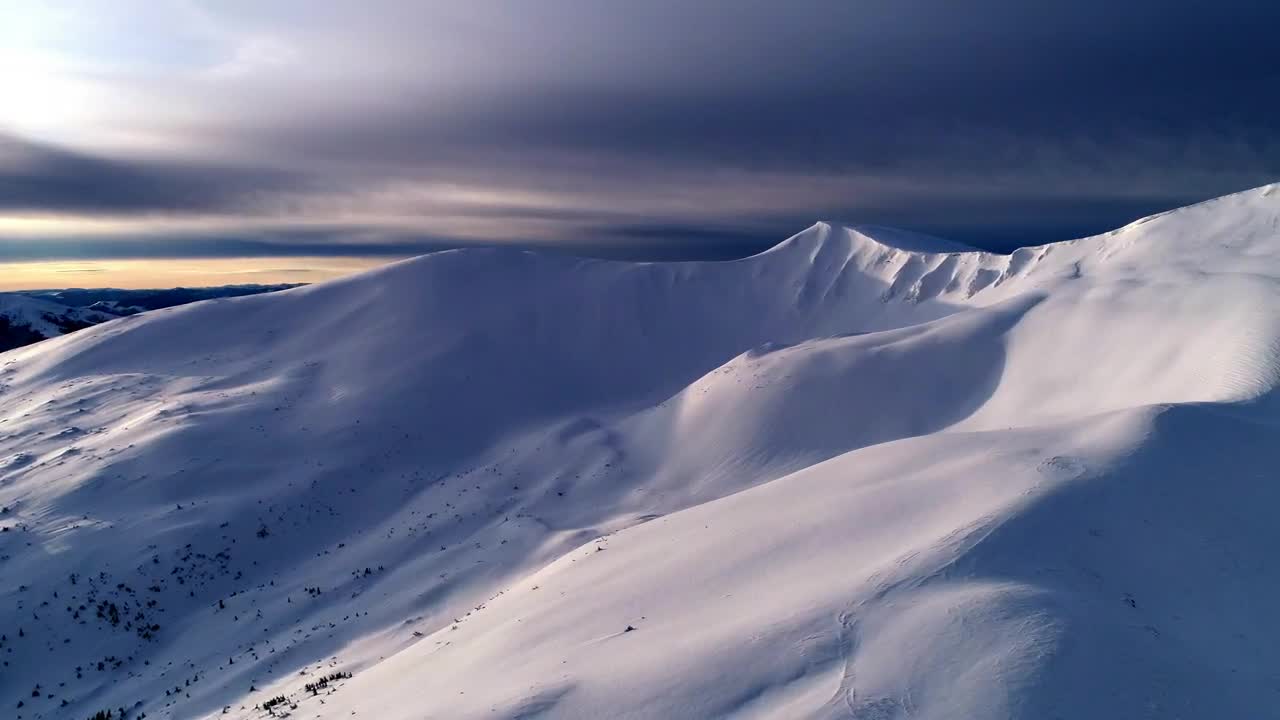 Free Video Stock Snow Covered Mountain Without Vegetation Live Wallpaper