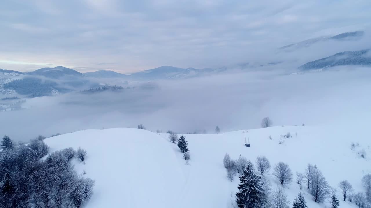 Free Video Stock Snow On The Mountain Aerial Landscape Live Wallpaper