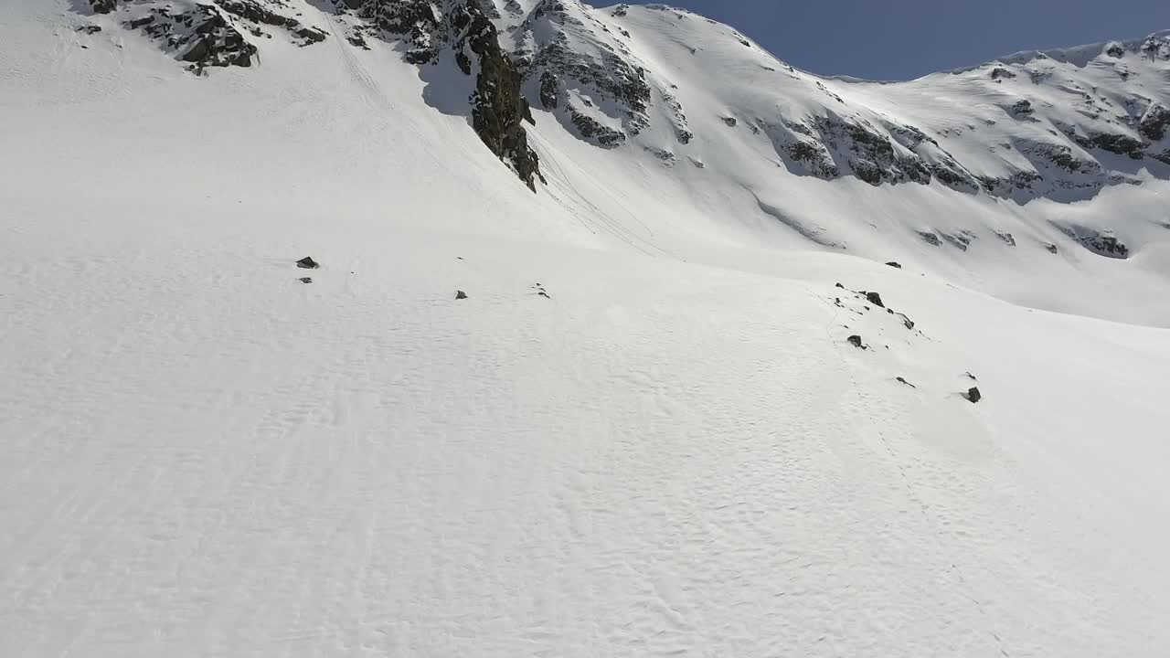 Free Video Stock Snow Plain And Rocky Mountains Live Wallpaper