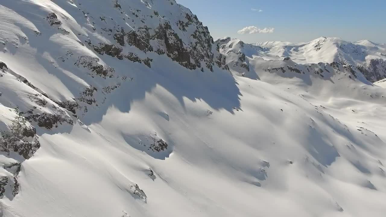 Free Video Stock Snowy Mountains At High Altitude Live Wallpaper