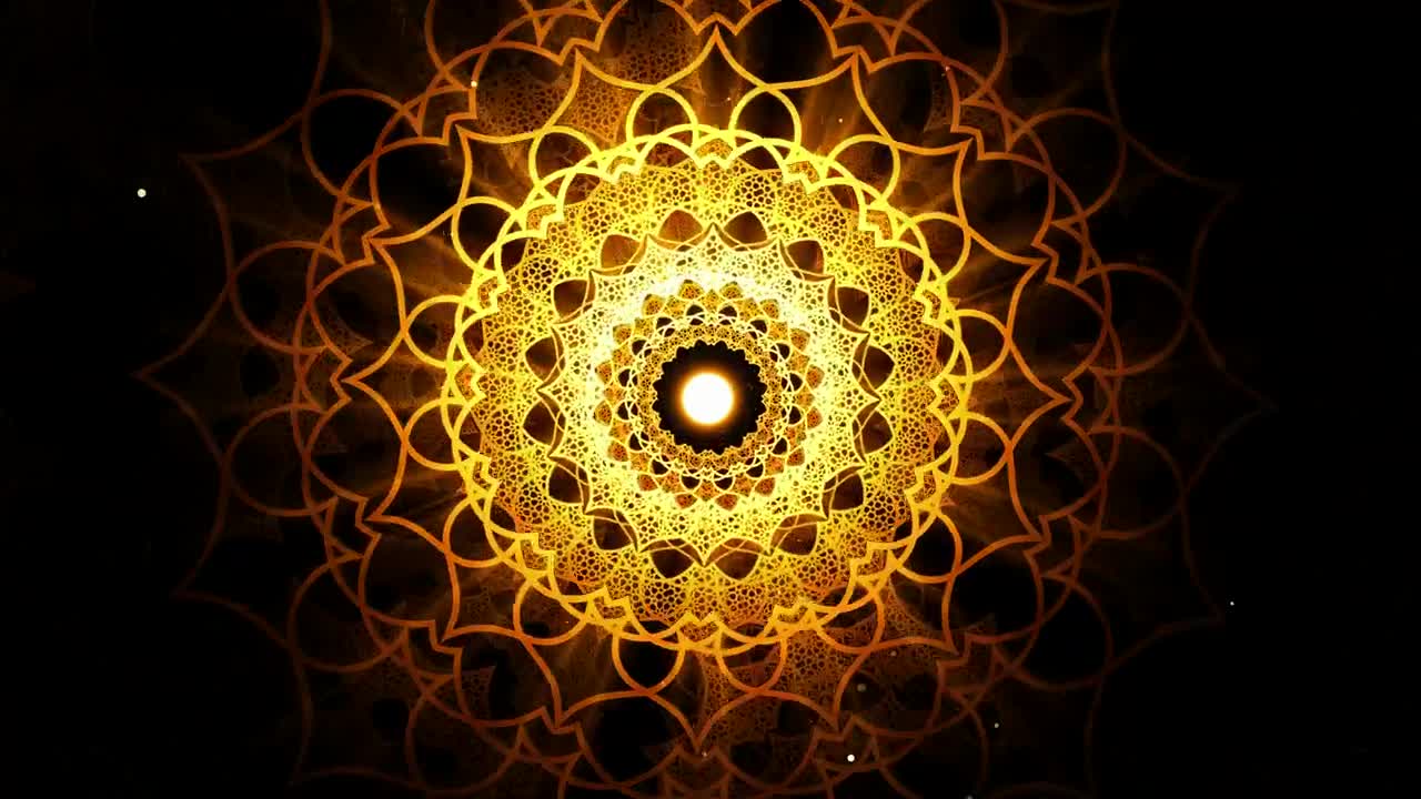 Free Video Stock Soaring Through Golden Rings Into A D Light Live Wallpaper