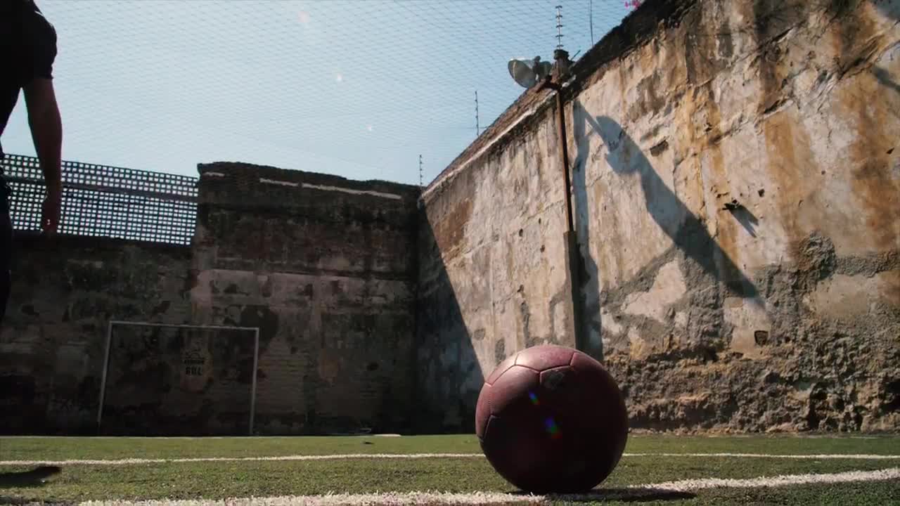 Free Video Stock Soccer Player Kicking A Ball In Slow Motion Live Wallpaper