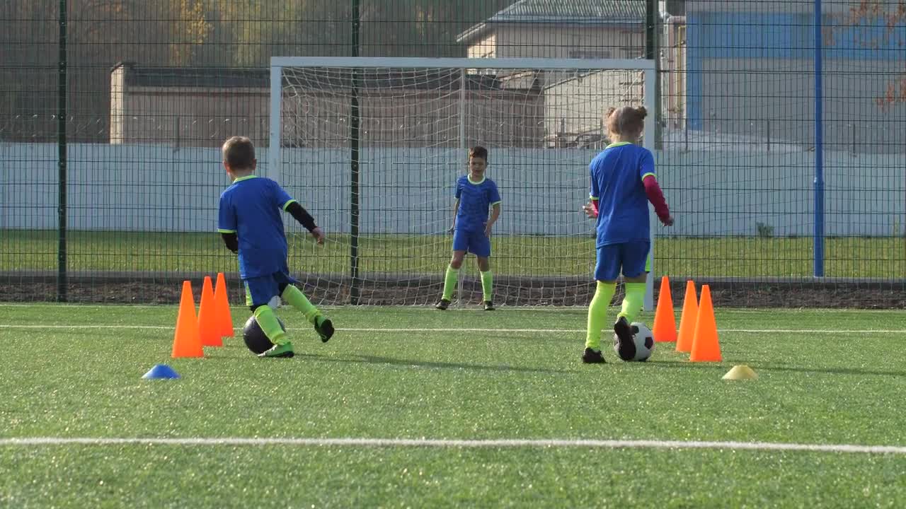 Free Video Stock Soccer Players Training Against A Goalie Live Wallpaper
