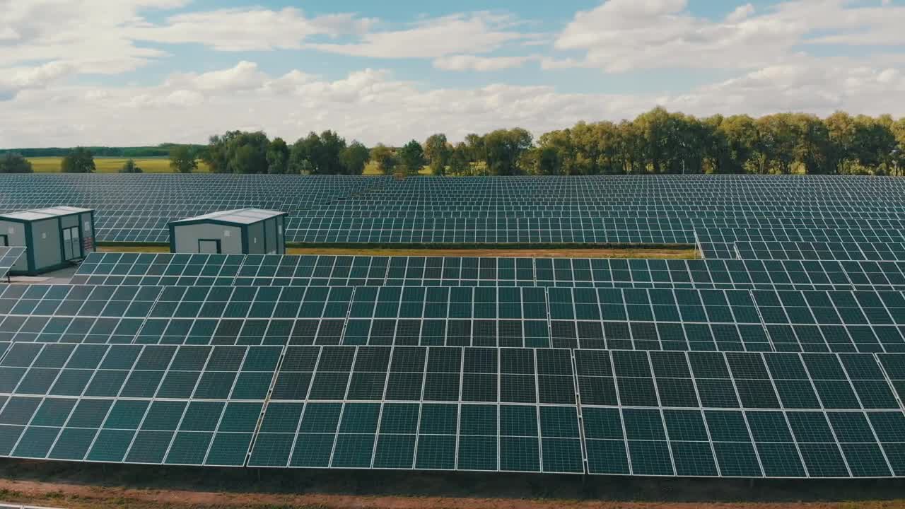 Free Video Stock Solar Panel Energy Farm In The Countryside Live Wallpaper
