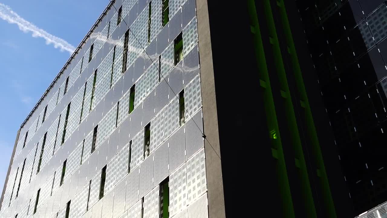 Free Video Stock Solar Panels On The Side Of A Building Live Wallpaper