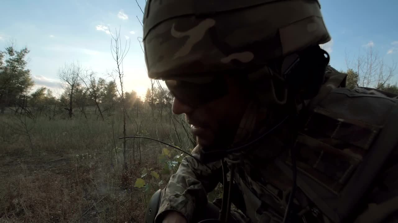 Free Video Stock Soldier Smoking On The Countryside Live Wallpaper