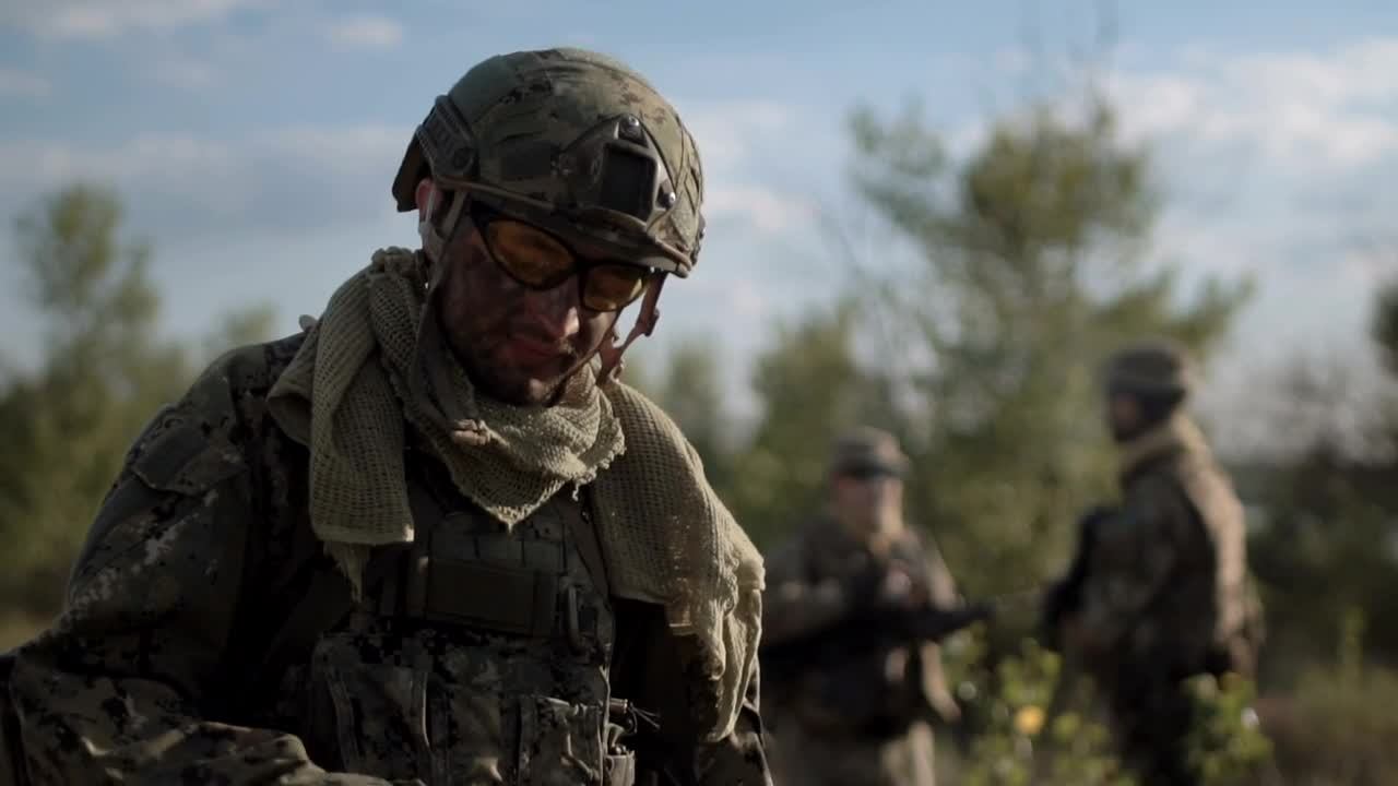 Free Video Stock Soldier Smoking In The Field Live Wallpaper