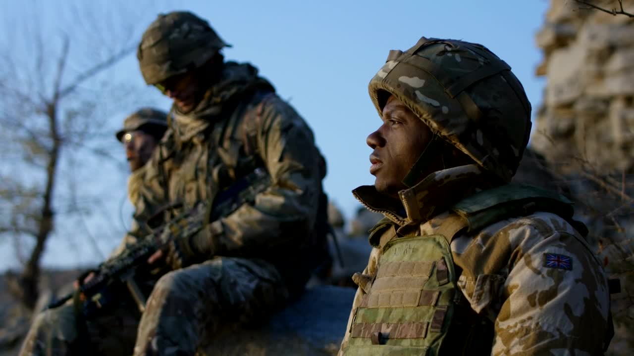 Free Video Stock Soldier Thinking Outdoors Live Wallpaper