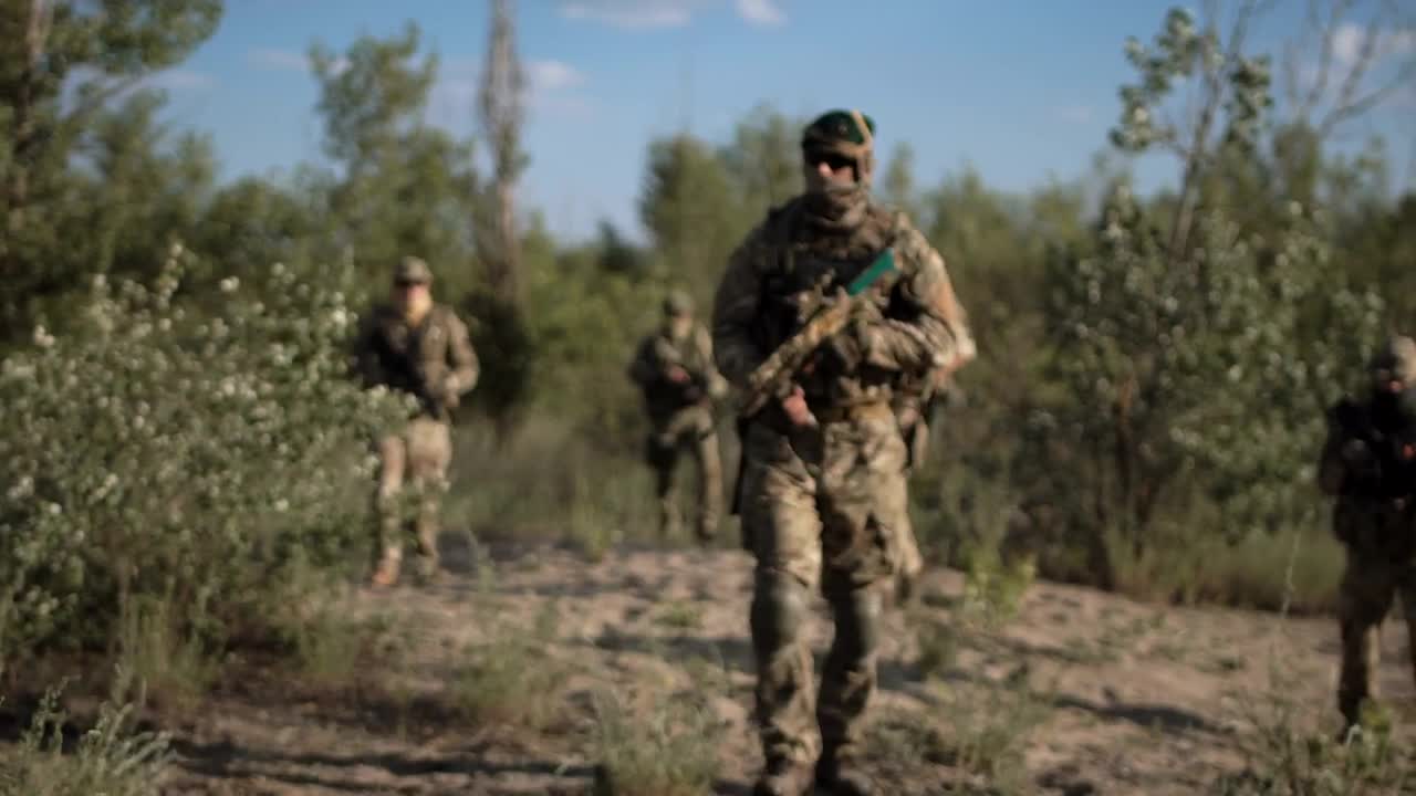 Free Video Stock Soldiers Troop Walking And Posing On The Field Live Wallpaper