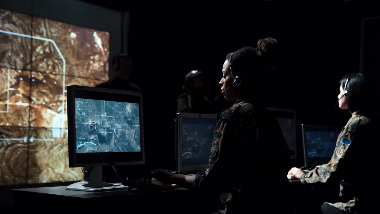 Free Video Stock Soldiers Women On A Missile Launch Center Live Wallpaper