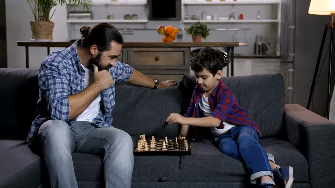 Free Video Stock Son Happy After Winning A Game Live Wallpaper