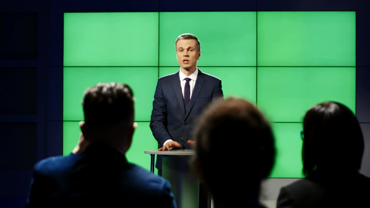 Free Video Stock Speaker Talking To An Audience Live Wallpaper