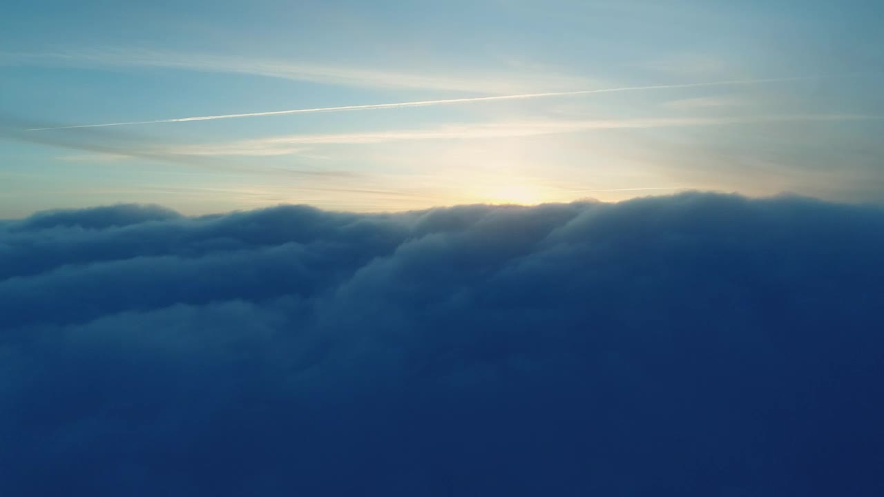 Free Video Stock Spectacular Sunrise View Over The Clouds Live Wallpaper