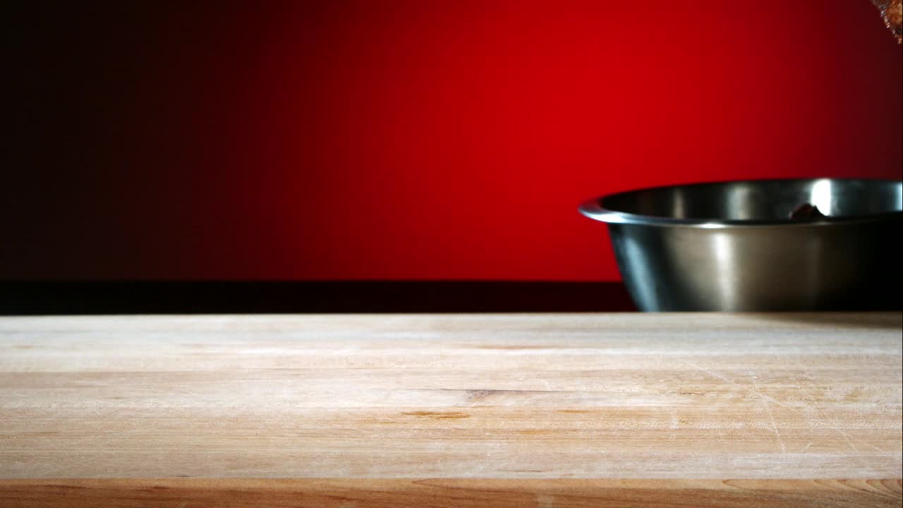 Free Video Stock Spiced Chicken Wings Falling Into A Wooden Board Live Wallpaper