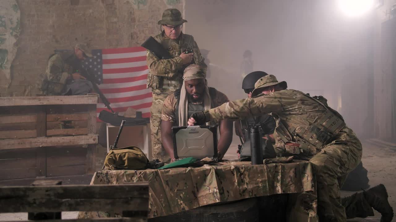 Free Video Stock Squad Working From A Bunker Live Wallpaper