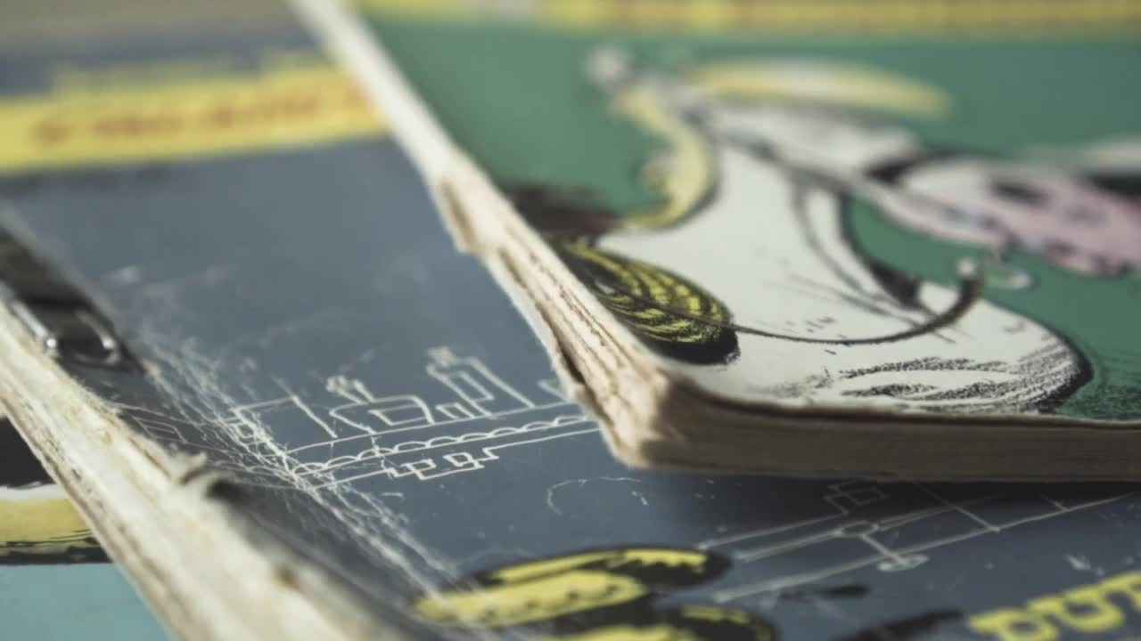 Free Video Stock Stack Of Old Comics Live Wallpaper