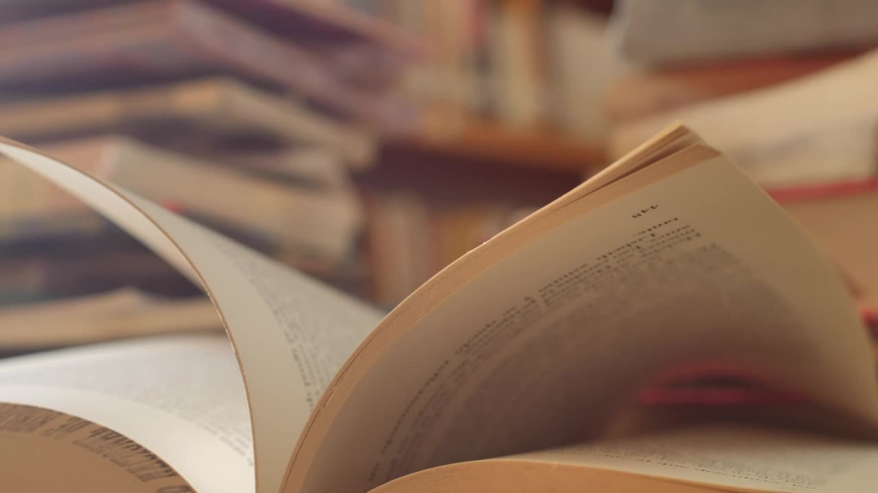 Free Video Stock Stacked And Piled Books Taken Close Up Live Wallpaper