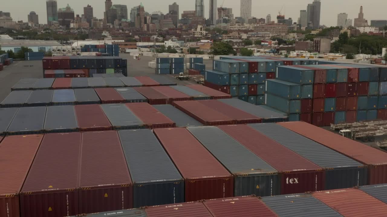 Free Video Stock Stacked International Shipping Containers Live Wallpaper