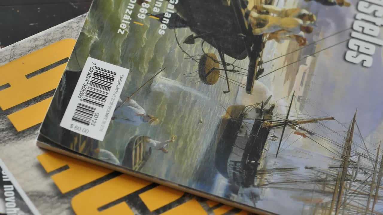Free Video Stock Stacked Old Magazines Close Up View Live Wallpaper