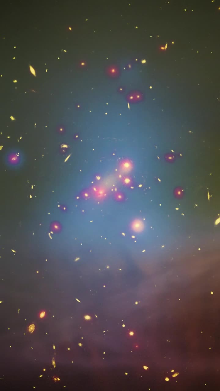 Free Video Stock Stars And Galaxies In Space Through A Yellow Cloud Live Wallpaper