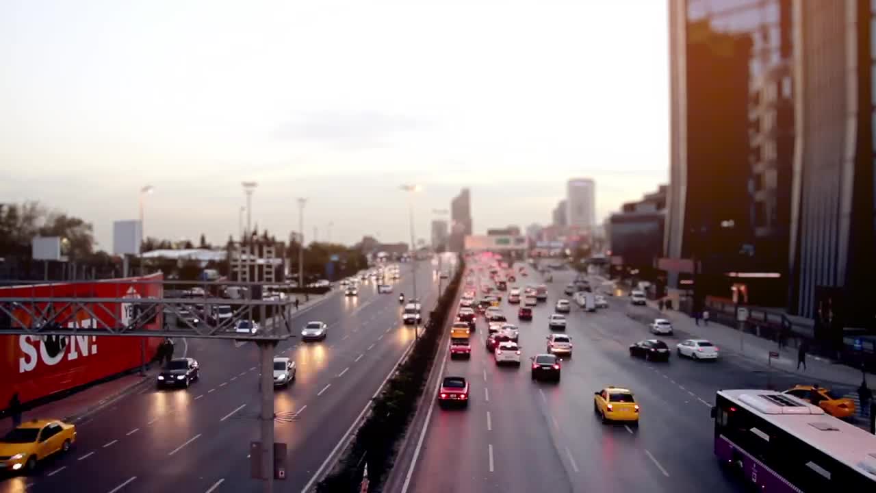 Free Video Stock Static Time Lapse High Shot Of A City Traffic Live Wallpaper
