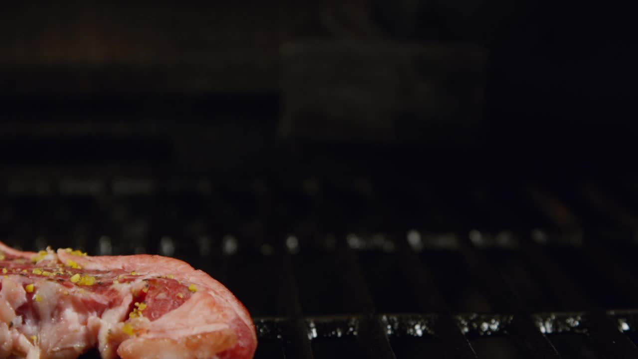 Free Video Stock Steak Fired Over A Coal Grill Live Wallpaper