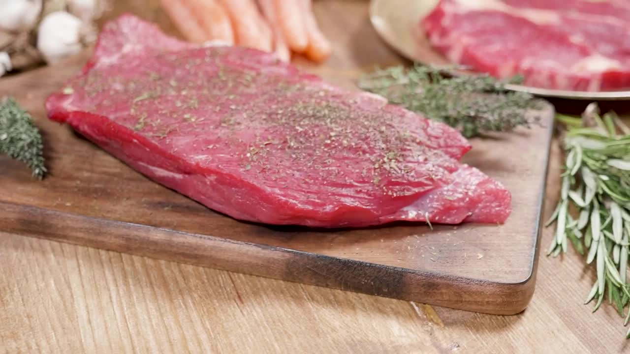 Free Video Stock Steak On A Chopping Block Live Wallpaper