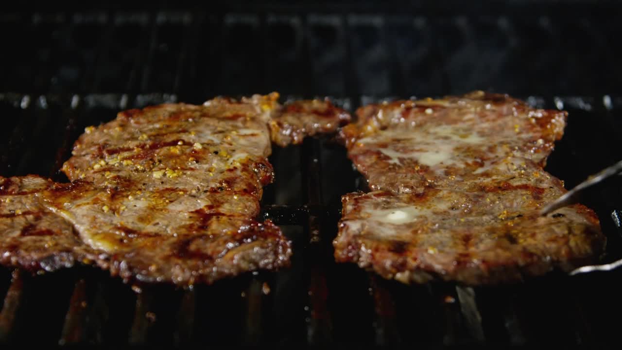 Free Video Stock Steaks On A Hot Bbq Grill Live Wallpaper