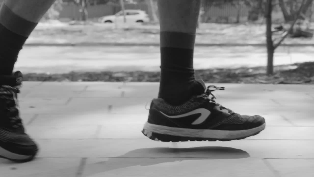 Free Video Stock Steps Of A Person Jogging Outside Live Wallpaper