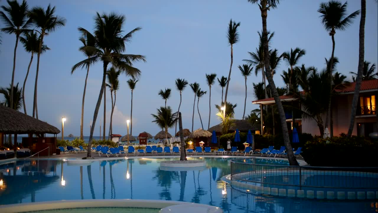 Free Video Stock Still Swimming Pool Water At Night Live Wallpaper