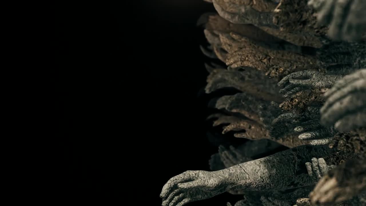 Free Video Stock Stone Sculpture Hands In The Dark Live Wallpaper