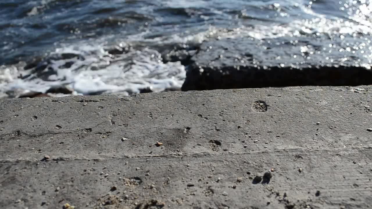 Free Video Stock Stone Slabs By The Coast Live Wallpaper