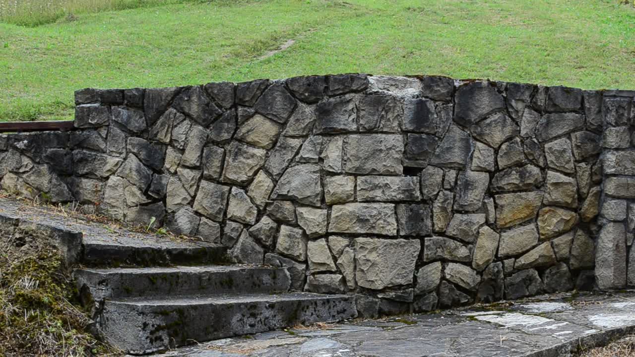 Free Video Stock Stone Wall With A Metal Gate Live Wallpaper