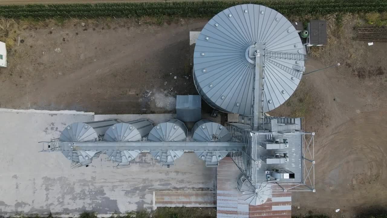 Free Video Stock Storage Containers On A Farm Seen From Above Live Wallpaper