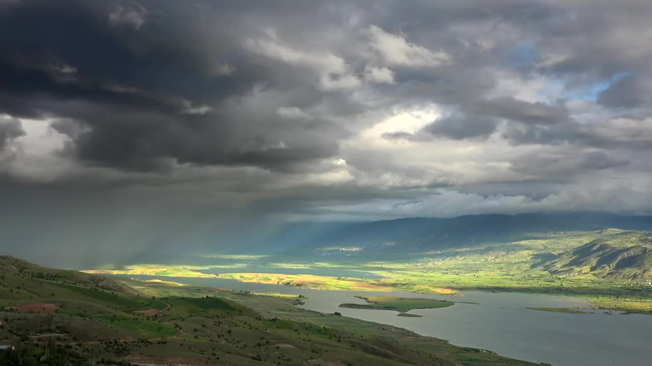 Free Video Stock Storm Clouds Approaching The Valley Live Wallpaper