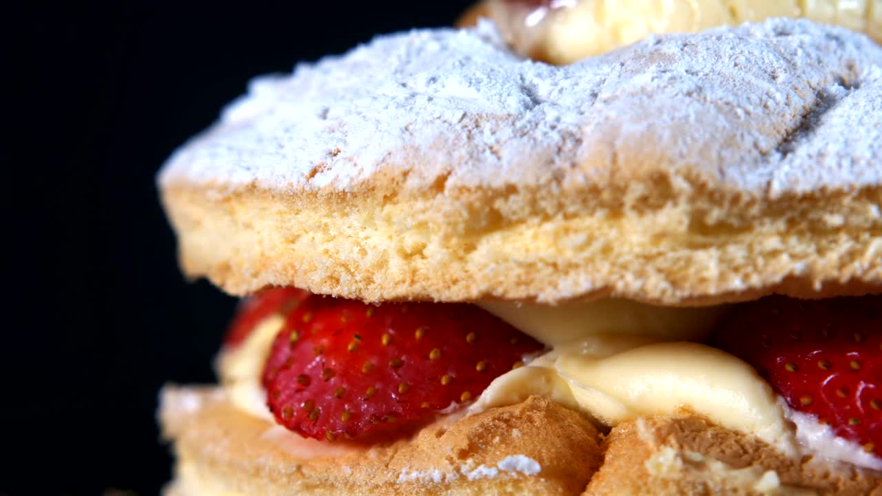Free Video Stock Strawberry Dessert In Detail Live Wallpaper