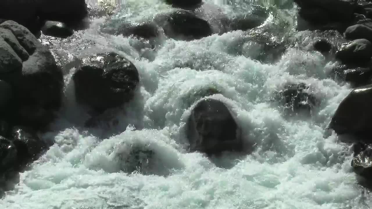 Free Video Stock Stream Flowing Between The Rocks Live Wallpaper