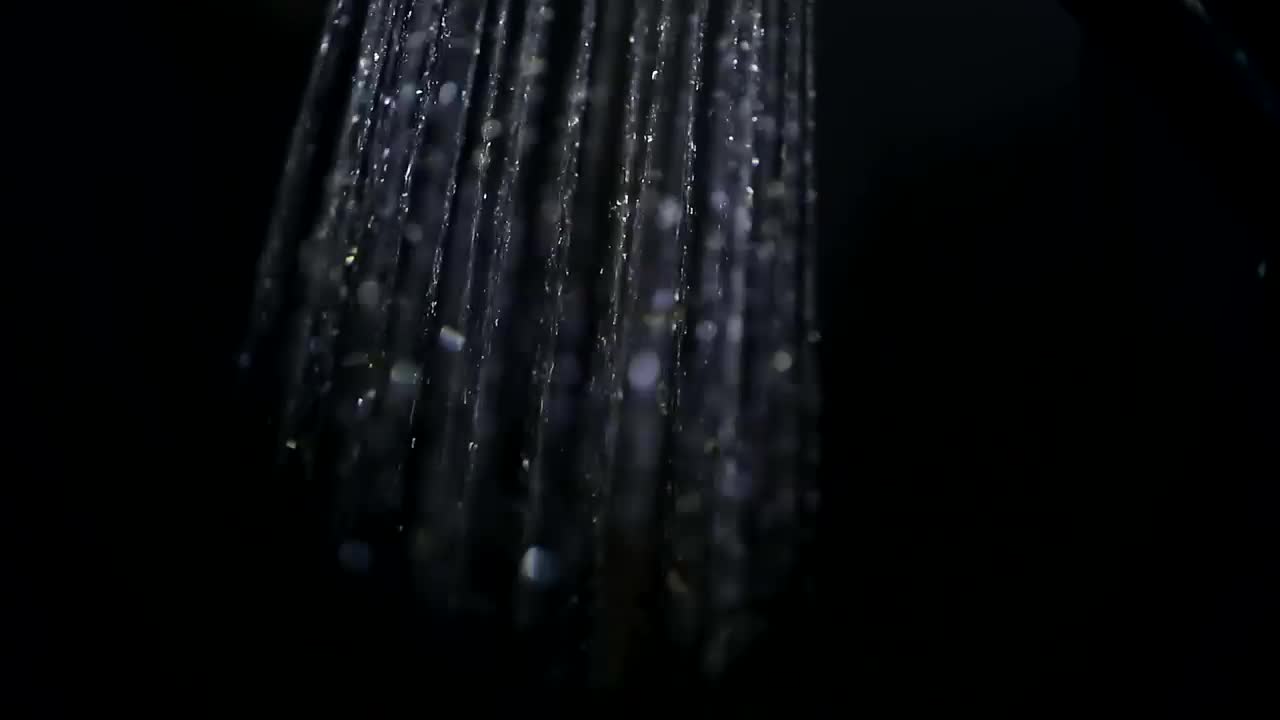 Free Video Stock Stream Of Shower Water On Black Background Live Wallpaper