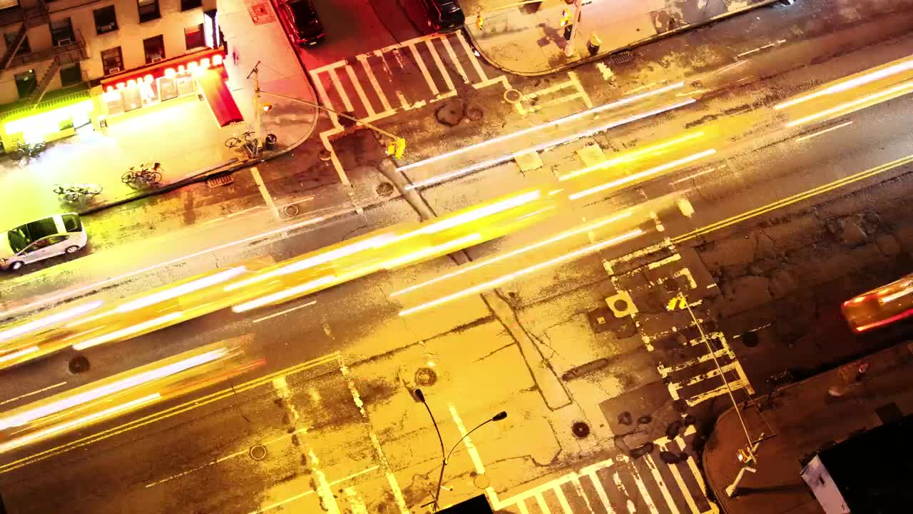 Free Video Stock Street Junction At Night Live Wallpaper