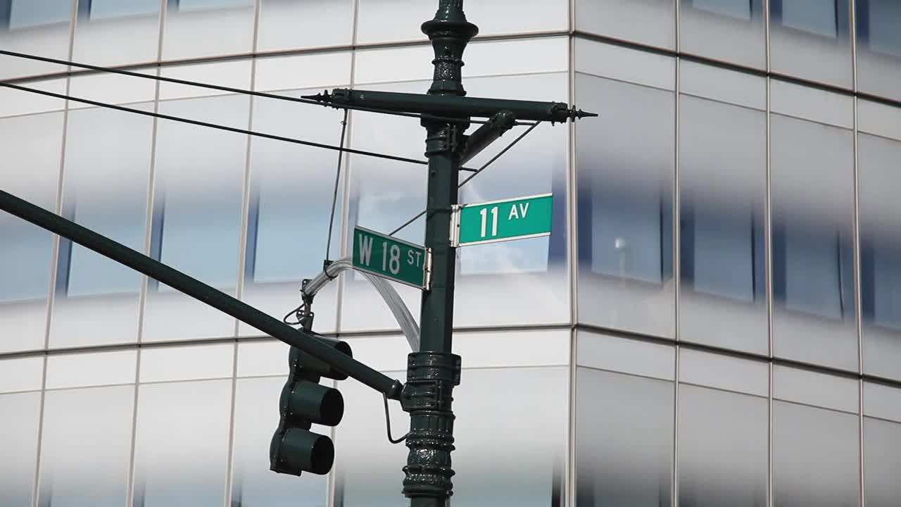 Free Video Stock Street Signs By A Traffic Light Live Wallpaper