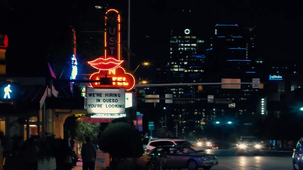 Free Video Stock Streets Of A Big City At Night Live Wallpaper