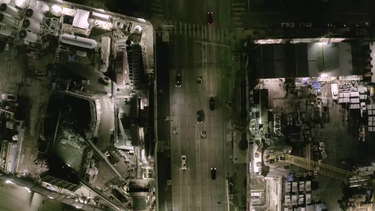 Free Video Stock Streets Of A City Viewed From Above At Night Live Wallpaper