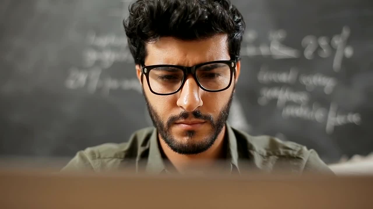 Free Video Stock Stressed Man Working On Laptop Tries To Solve Problem Live Wallpaper