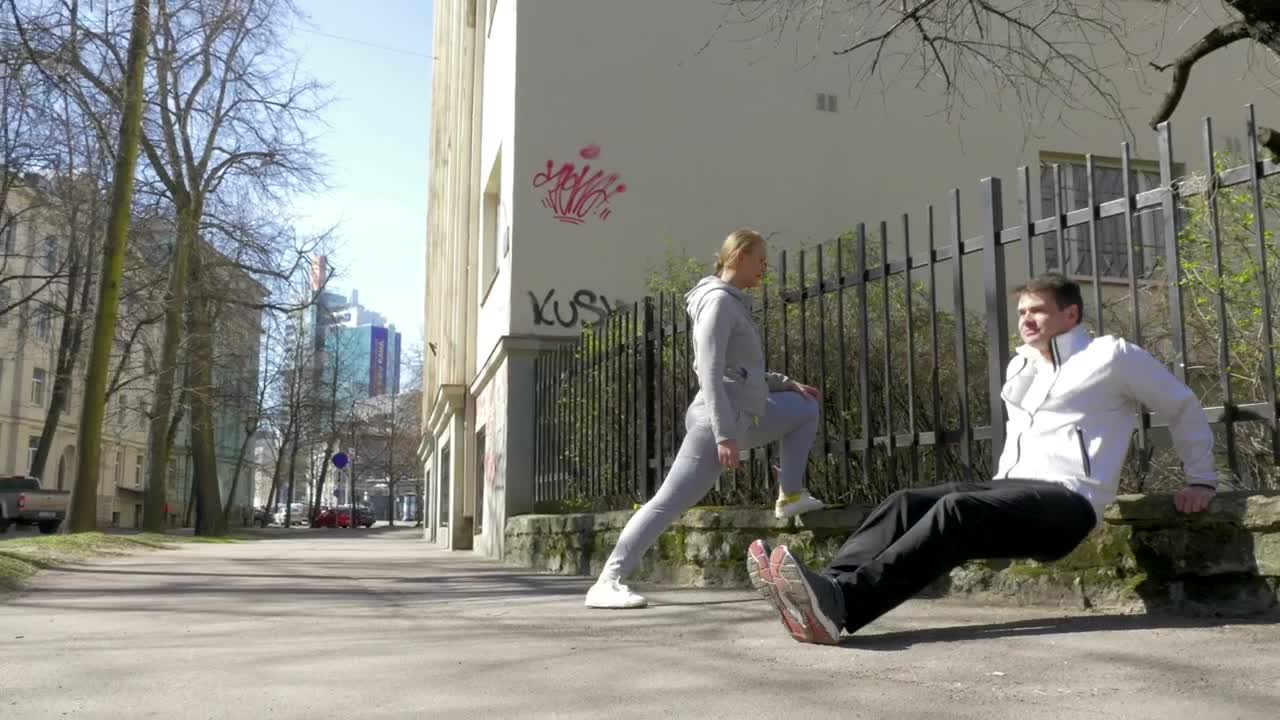 Free Video Stock Stretching Before Going For A Run Live Wallpaper