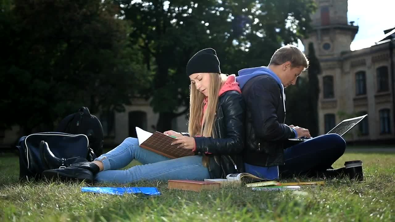 Free Video Stock Students Working On Campus Live Wallpaper
