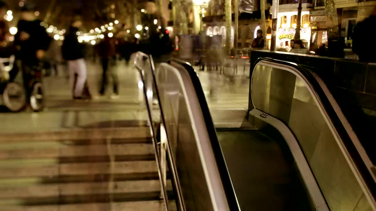 Free Video Stock Subway Entrance On A European City Live Wallpaper